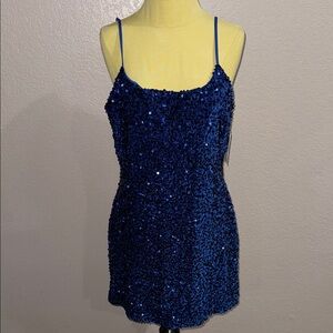 BP Blue Sapphire Sequin Dress - NWT - MSRP $60